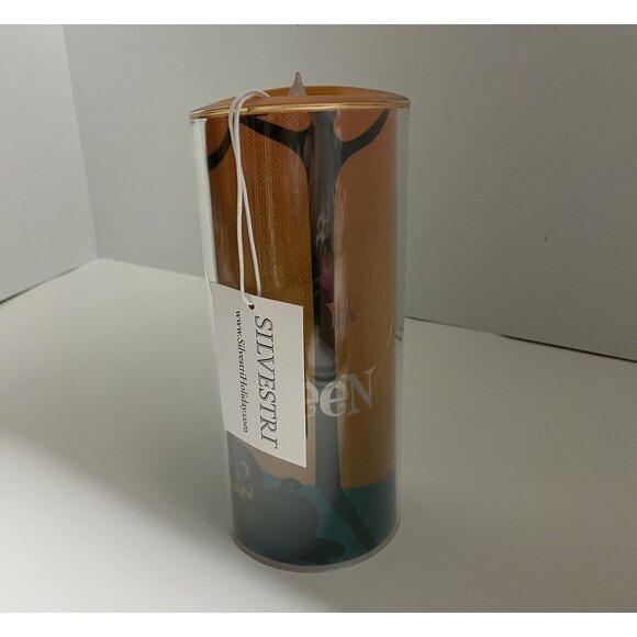 Silvestri  Flameless Candle  Happy Halloween Spooky Flickering 7.25 high Battery - Picture 8 of 9